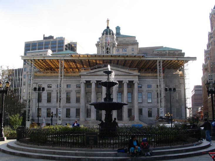 Fountain, Borough Hall, Columbus Park, Downtown Brooklyn