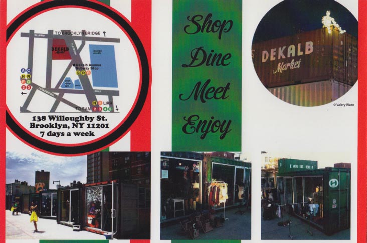 Card, Dekalb Market, 322 Flatbush Avenue Extension at Willoughby Street, Downtown Brooklyn