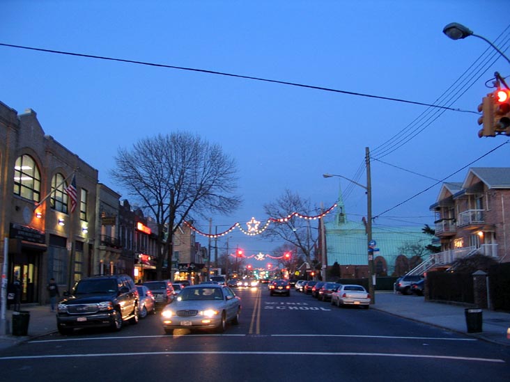Looking North Up 13th Avenue From 84th Street, Dyker Heights, Brooklyn, December 20, 2006