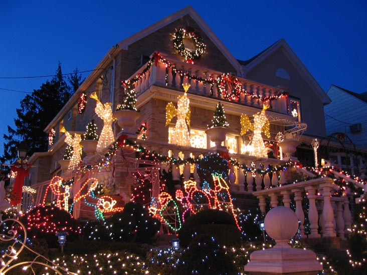 Dyker Heights Christmas Lights, 12th Avenue and 85th Street, NW Corner, Dyker Heights, Brooklyn