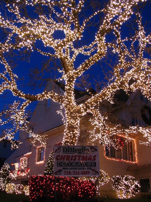 Dyker Heights Christmas Lights, 12th Avenue and 84th Street, NW Corner, Dyker Heights, Brooklyn