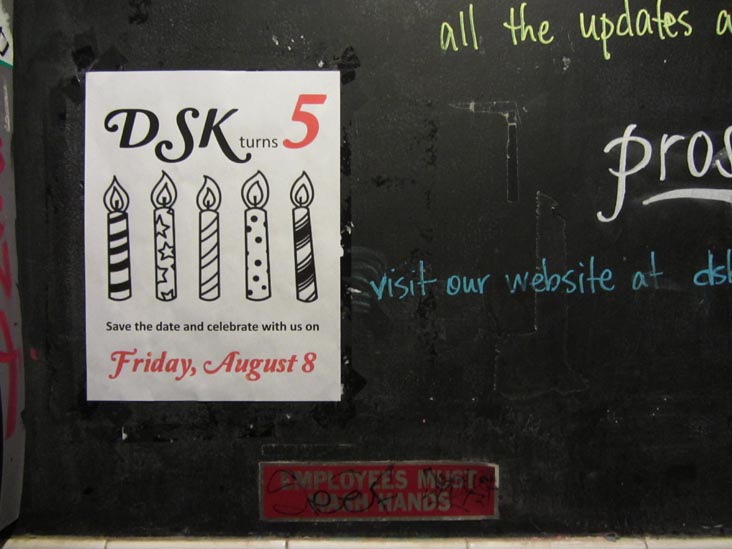 Employees Must Wash Hands, Die Stammkneipe/Der Schwarze Kölner, 710 Fulton Street, Fort Greene, Brooklyn, August 9, 2014