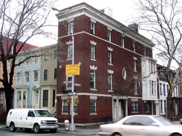 Claremont Avenue and Lafayette Avenue, NW Corner, Fort Greene, Brooklyn