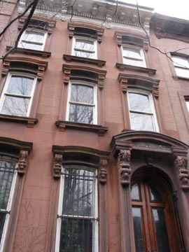 Brownstone Facade, S. Oxford Street between Lafayette and DeKalb Avenues, Fort Greene, Brooklyn