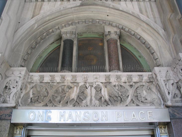 Entrance, Williamsburgh Savings Bank Building, One Hanson Place, Brooklyn