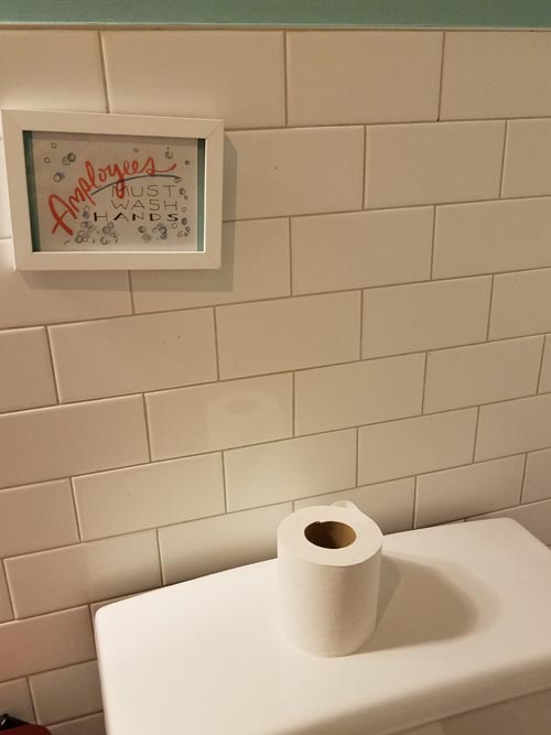 Employees Must Wash Hands, Ample Hills Creamery, 305 Nevins Street, Gowanus, Brooklyn, July 7, 2018