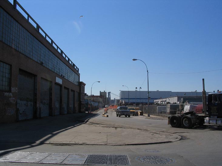 Kent Avenue Looking South from the Beginning of Franklin Street, Brooklyn, March 15, 2005