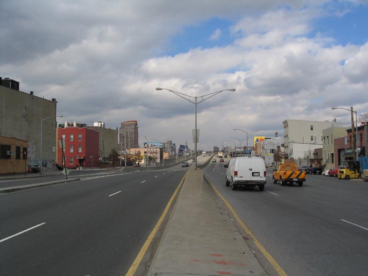 Pulaski Bridge Approach at Freeman Street, Greenpoint, Brooklyn, February 17, 2005
