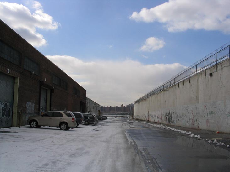 India Street Looking West Toward the East River from West Street, Greenpoint, Brooklyn, February 25, 2005