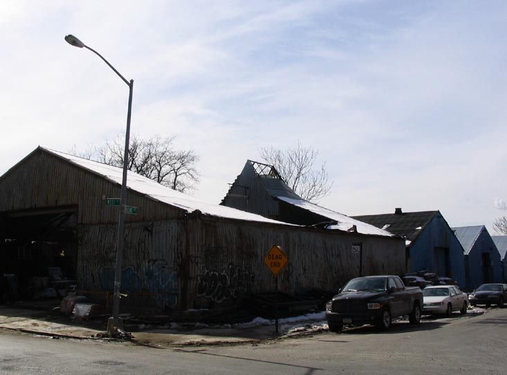 Kent Street and West Street, SW Corner, Greenpoint, Brooklyn, March 3, 2005