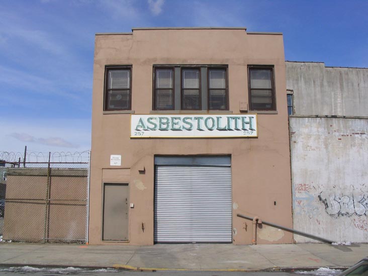Abestolith, 257 Kent Street, Greenpoint, Brooklyn, March 3, 2005