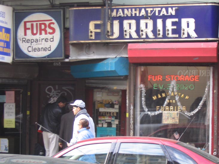 Manhattan Furrier, 685 Manhattan Avenue, Greenpoint, Brooklyn, February 21, 2004