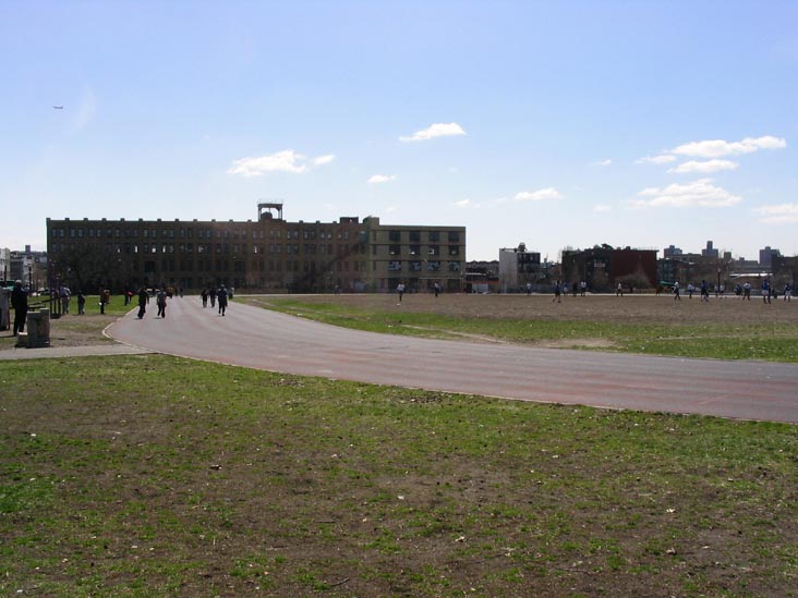 Track, McCarren Park, North 12th Street in Background, Greenpoint, Brooklyn