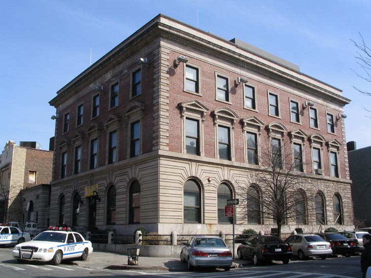 NYPD 94th Precinct, 100 Meserole Avenue at Lorimer Street, SE Corner, Greenpoint, Brooklyn, March 16, 2005