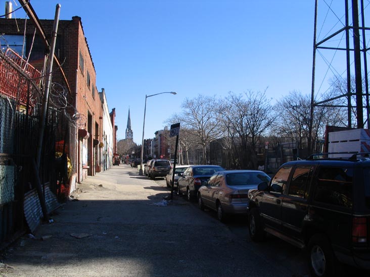 Milton Street Looking East from West Street, Greenpoint, Brooklyn, February 11, 2005