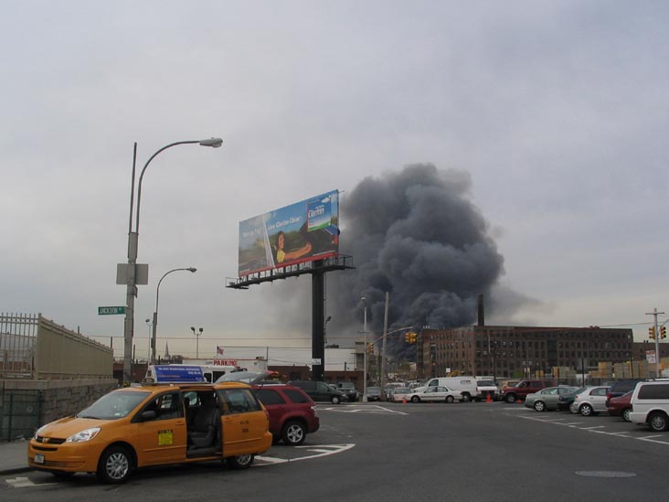 Greenpoint Terminal Market Fire From Vernon Boulevard and 51st Avenue, Hunters Point, Queens, 8:00 a.m., May 2, 2006
