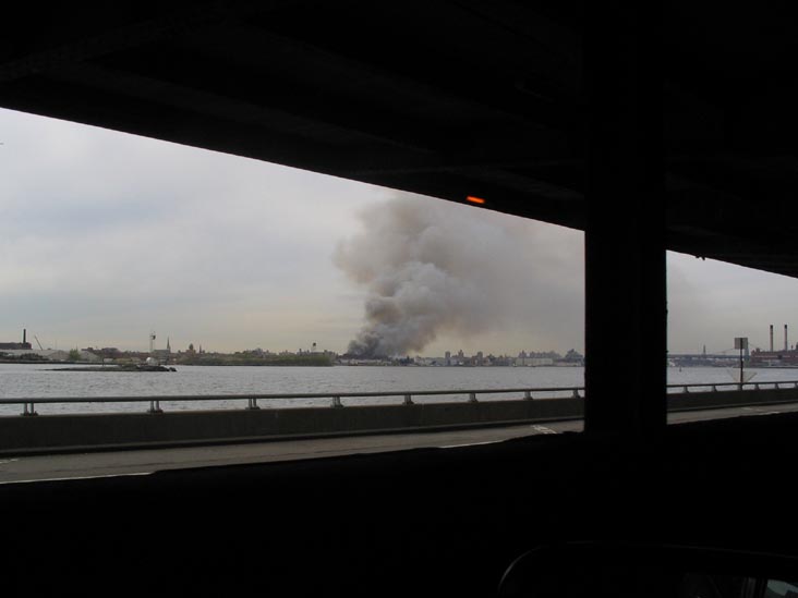Greenpoint Terminal Market Fire From FDR, Manhattan, 9:06 a.m., May 2, 2006