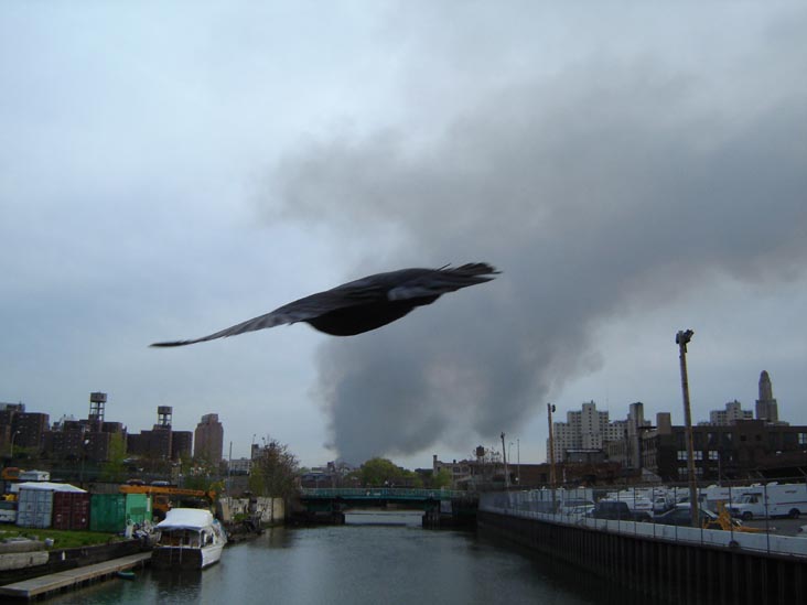 Greenpoint Terminal Market Fire From Gowanus Canal, Brooklyn, May 2, 2006 (Photo Courtesy MM)