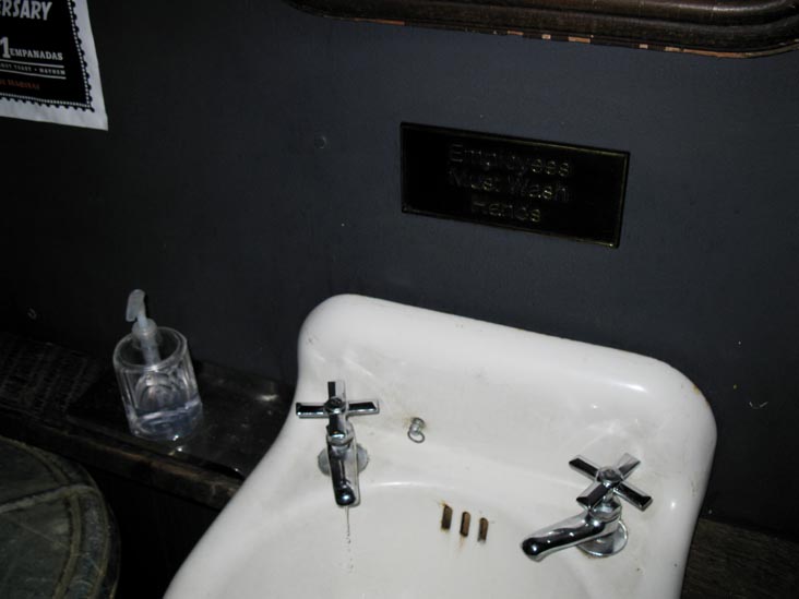 Employees Must Wash Hands, The Habitat, 988 Manhattan Avenue, Greenpoint, Brooklyn, April 11, 2010