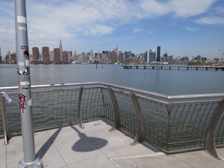 View Toward Midtown Manhattan From Recreational Pier, Transmitter Park, Greenpoint, Brooklyn, May 12, 2014