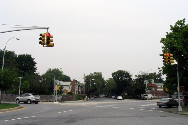 Looking North Up 35th Street From Fraser Square, Marine Park, Brooklyn, July 5, 2007
