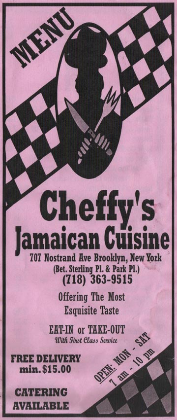 Cheffy's Jamaican Cuisine, 707 Nostrand Avenue, Crown Heights