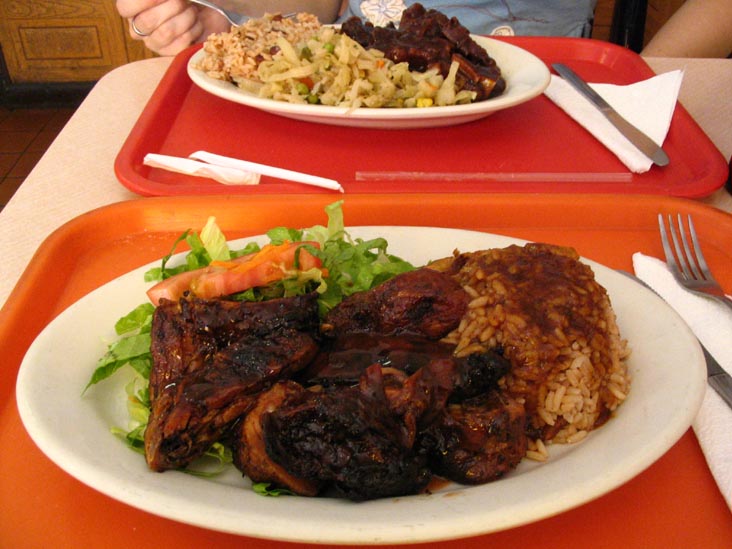 Cheffy's Oxtail and Jerk Chicken Dishes