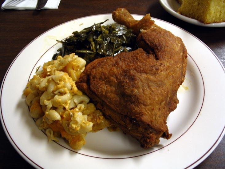 Fried Chicken Leg & Thigh Platter, Ruthie's Restaurant, 96 Dekalb Avenue, Downtown Brooklyn