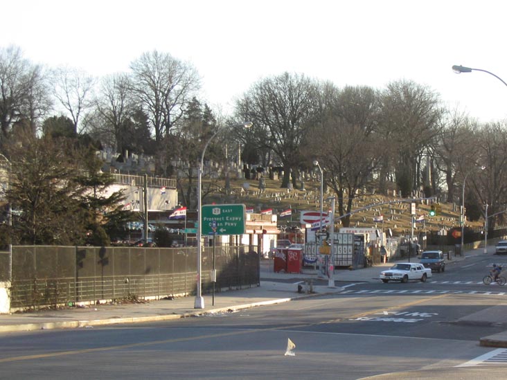 Seventh Avenue at Prospect Expressway, Park Slope, Brooklyn, February 28, 2004