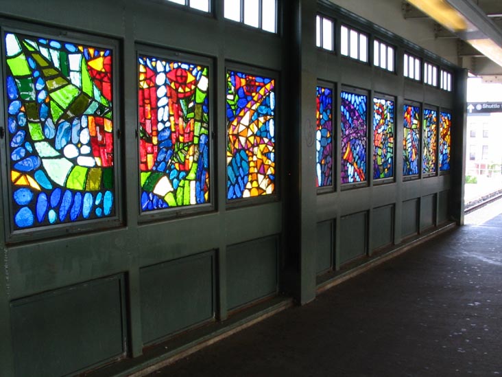 Stained Glass, Franklin Avenue Shuttle, Prospect Heights, Brooklyn