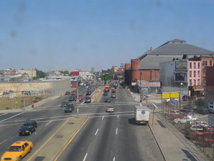 Looking East Down Atlantic Avenue From The Franklin Avenue Shuttle, Prospect Heights, Brooklyn