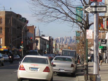 View Down Washington Avenue Towards Manhattan, Prospect Heights, Brooklyn