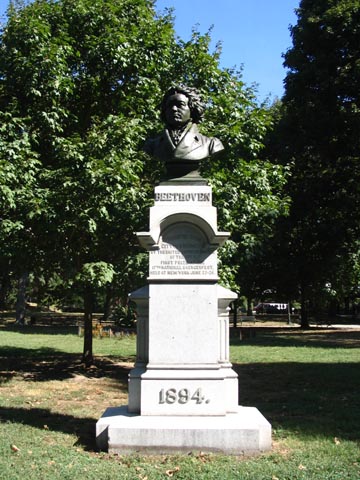 Ludwig van Beethoven Bust, Concert Grove, Prospect Park, Brooklyn