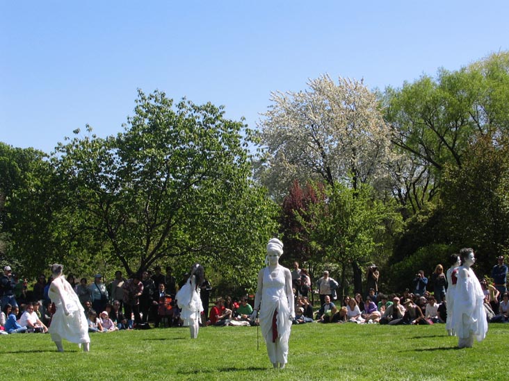 Butoh Dance, Corinna Hiller and Dancers, Sakura Matsuri Cherry Blossom Festival, Brooklyn Botanic Garden, Brooklyn, April 29, 2006