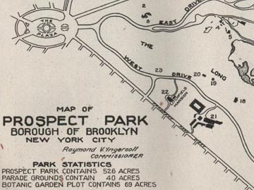 1914 Map of Prospect Park