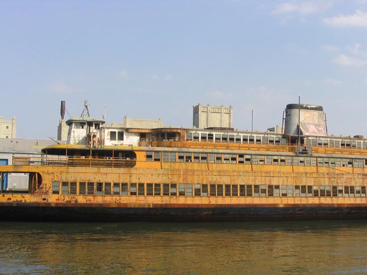 Dilapidated Staten Island Ferry, Atlantic Basin, Red Hook, Brooklyn