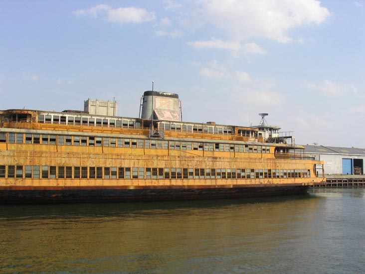 Dilapidated Staten Island Ferry, Atlantic Basin, Red Hook, Brooklyn