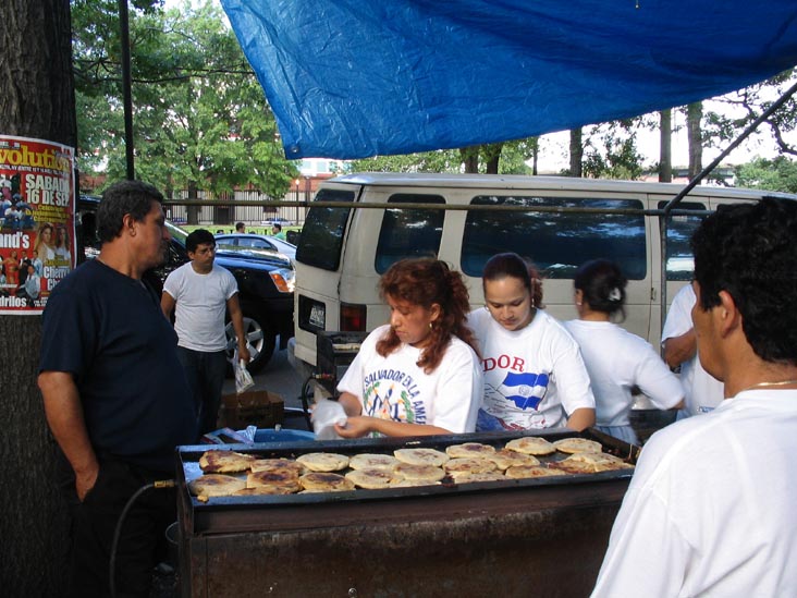 Pupusas, Red Hook Ballfields, Red Hook Park, Red Hook, Brooklyn, September 16, 2006