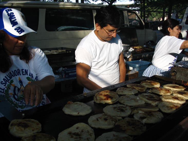 Pupusas, Red Hook Ballfields, Red Hook Park, Red Hook, Brooklyn, September 16, 2006