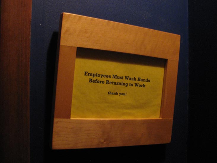 Employees Must Wash Hands, The Good Fork, 391 Van Brunt Street, Red Hook, Brooklyn, July 23, 2011