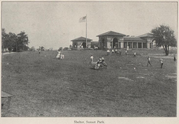 Shelter, Sunset Park, 1910 Parks Department Annual Report