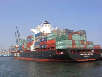 Container Ship, Red Hook Waterfront, Brooklyn