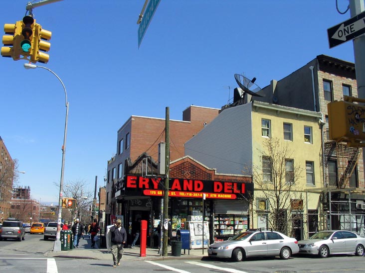 Bedford Avenue and Grand Street, NE Corner, Williamsburg, Brooklyn, April 5, 2008