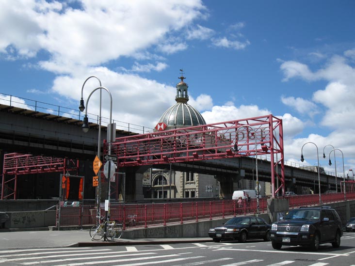 Williamsburg Bridge From Continental Army Plaza, Williamsburg, Brooklyn, April 18, 2010