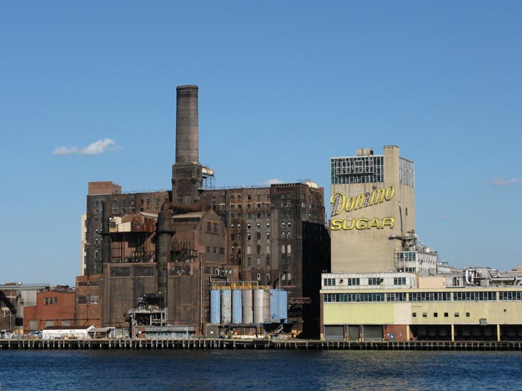 Domino Sugar Factory From Water Taxi, East River, Williamsburg, Brooklyn, September 7, 2008