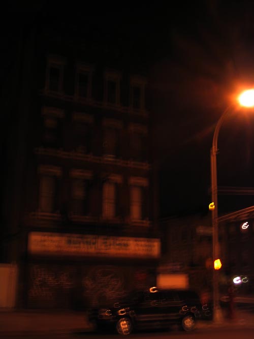 Metropolitan Avenue and Lorimer Street, SE Corner, Williamsburg, Brooklyn, March 12, 2004