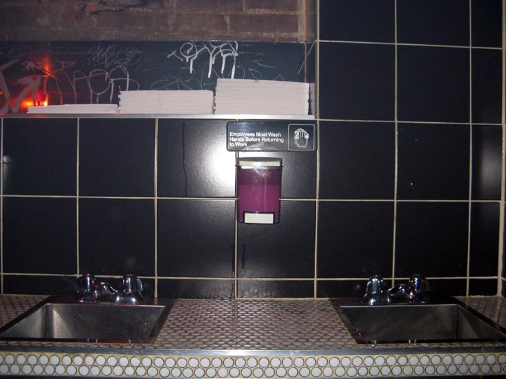 Employees Must Wash Hands, Savalas, 285 Bedford Avenue, Williamsburg, Brooklyn, February 7, 2009