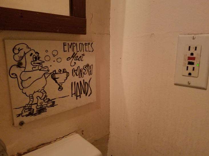 Employees Must Wash Hands, Sweet Chick, 164 Bedford Avenue, Williamsburg, Brooklyn, May 26, 2017