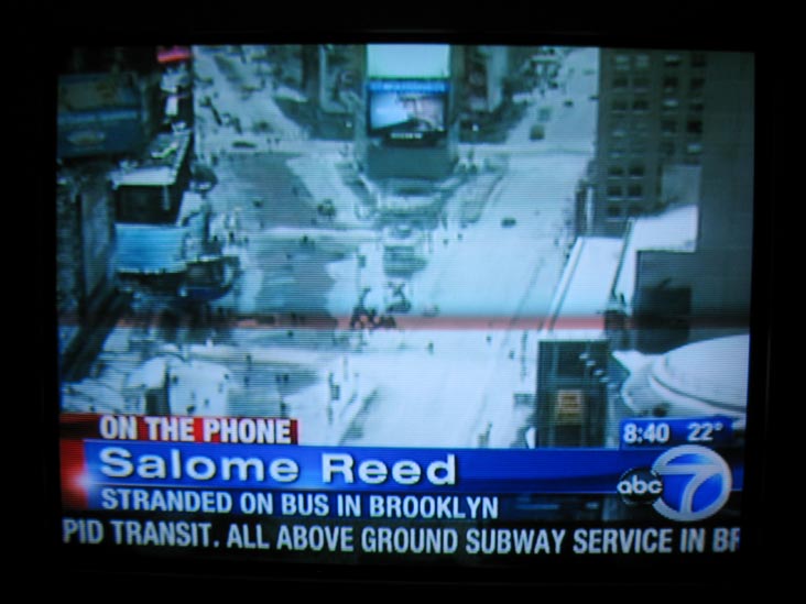 Times Square Live Shot, WABC 7 Newscast, December 27, 2010, 8:40 a.m.