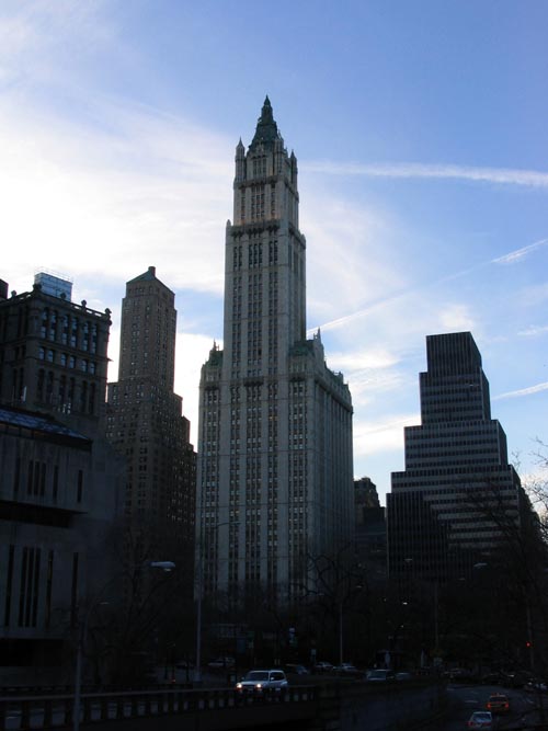 Woolworth Building from the Brooklyn Bridge